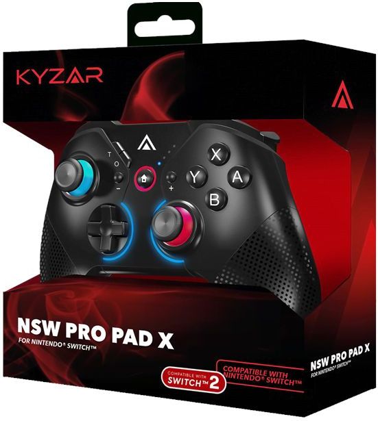Kyzar Nintendo Switch Pro Controller, Zwart