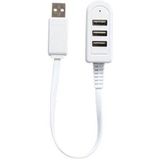 Kikkerland - Handy Hub - Docking Station - Wit - USB-C met 3 USB-A 3.0 Havens