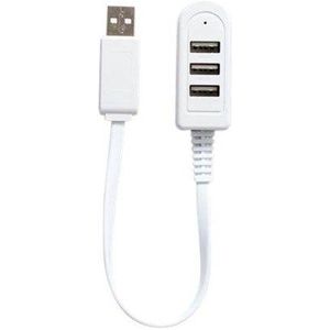 Kikkerland - Handy Hub - Docking Station - Wit - USB-C met 3 USB-A 3.0 Havens