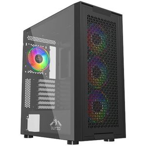 DUTZO C731 Mesh TG ARGB - Case - Miditower - Zwart