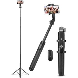 Spigen S560W - Draadloze Selfie Stick - Zwart - Aluminium