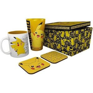 ABYstyle - POKEMON Gift Set Glass + Mug + 2 Coasters Pikachu - Cadeauset