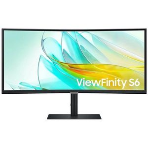 Samsung - ViewFinity S6 S34C654UAU - Monitor - 34 inch - 3440x1440 UWQHD - 100 Hz - VA - KVM switch