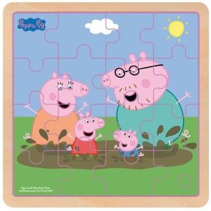 Barbo Toys Peppa Pig - Wooden Puzzle - Mud