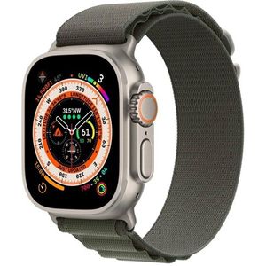 Apple Watch Ultra GPS + Cellular 49mm Titanium Case with Groen Alpine Loop -�Large