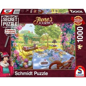 Schmidt Puzzle - Secret Puzzle: Tea in the garden (1000 pcs)