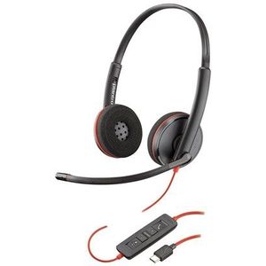 Poly - Blackwire 3220 - Kantoorheadset - Zwart - Bedraad USB-C