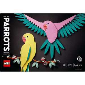 LEGO Art De Faunacollectie Kleurrijke Papegaaien - 31211