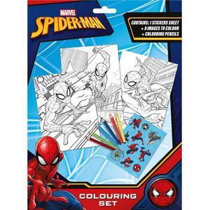 Euromic SPIDERMAN Coloring set w/6 colouring pencils