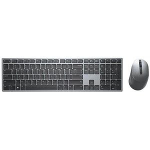 DELL KM7321W toetsenbord Inclusief muis RF-draadloos + Bluetooth QWERTY Scandinavisch Grijs, Titanium