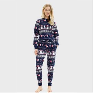 Jule-Sweaters - Christmas heart pyjamas navy - S/M
