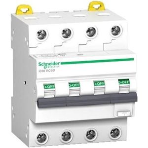 Schneider Electric Combination switch Acti 9 iC60 4P 20A 300mA C characteristic 6kA class A