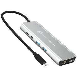 J5 create j5create JCD403 - Docking station - USB-C / USB4 / Thunderbolt 3 / Thunderbolt 4 - HDMI - GigE 2.5 GigE