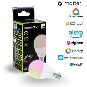 EGLO E14 LED-Z MATTER P45 RGB/CCT 4.9W 530lm opal
