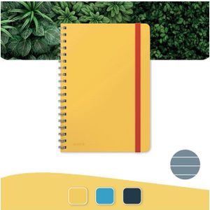 Leitz Cosy Notitieboek B5 Soft Touch gelijnd, spiraalgebonden Warm geel