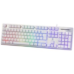 Deltaco GAMING WK75 - Gaming toetsenbord - Noords - Wit