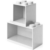 LEGO BRICK SHELF SET - Wit
