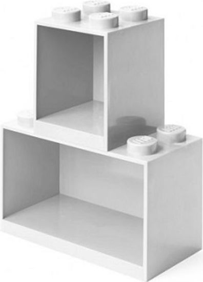 LEGO BRICK SHELF SET - Wit