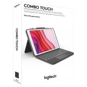 Logitech Combo Touch for iPad Pro 11" (M4) & iPad Pro 11" Gen 1/2/3/4 - Graphite - Keyboard and folio case - Engels (VS) - Grijs