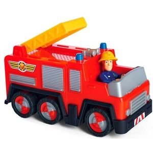 Simba - Brandweerman Sam - Jupiter met Brandweerman Sam Figuur - Speelgoedvoertuig - vanaf 3 jaar