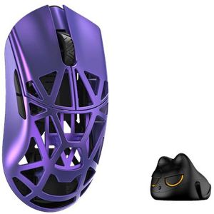 WLMouse Beast X Pro (Solid Side + Omron) / Wireless 8K / Magnesium - Gaming muis - Optisch - 5 knoppen - Paars