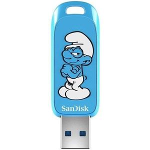 SanDisk - Brainy Smurf - USB-stick - Blauw - 64GB - USB 3.2 Gen1