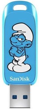 SanDisk - Brainy Smurf - USB-stick - Blauw - 64GB - USB 3.2 Gen1