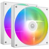 ID-Cooling AS-140-ARGB-W - Kabinet Koeler - 140mm - Wit met RGB - 2-pack