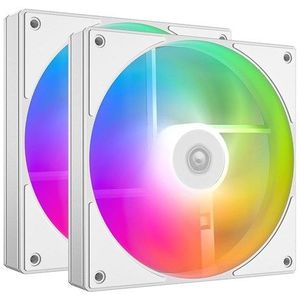 ID-Cooling AS-140-ARGB-W - Kabinet Koeler - 140mm - Wit met RGB - 2-pack