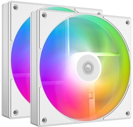 ID-Cooling AS-140-ARGB-W - Kabinet Koeler - 140mm - Wit met RGB - 2-pack