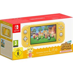 Nintendo Switch Lite - Spelcomputer - Geel - Animal Crossing: New Horizons Bundle