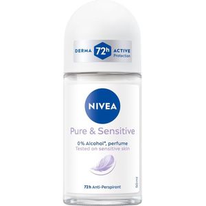 NIVEA - Pure & Sensitive - Roll On Deodorant - 50 ml