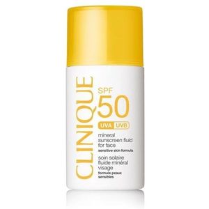Clinique Minerale Zonnebrandvloeistof voor het gezicht SPF 50