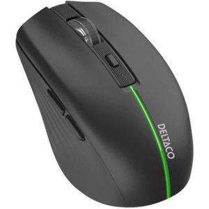 Deltaco Wireless Mouse - Gaming muis - Optisch - 6 knoppen - Zwart