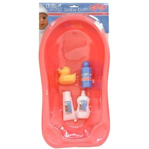 Dolls World Bathroom set including bathtub