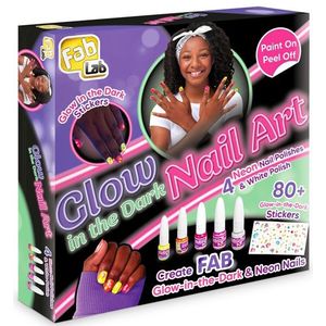 Fab Lab Glow in the Dark Neon Nail Art
