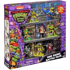 Playmates Toys Turtles Mutant Mayhem Mini Figure Battle Pack