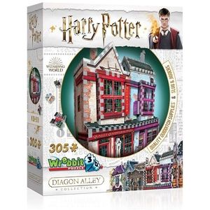 Wrebbit 3D Harry Potter - Diagon Alley Collectie - Zwerkbalbenodigdheden & Slijmballen en Kriebels (305) 3D Puzzels