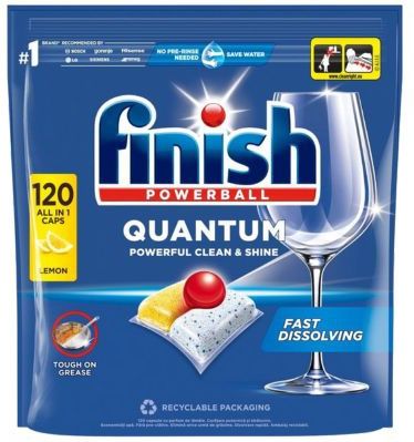 Finish - Quantum All in 1 - Vaatwastabletten - Lemon - 120 stuks