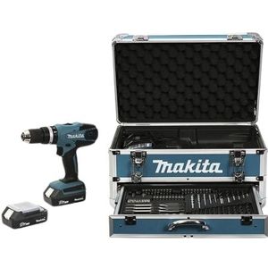 Makita HP457DWEX4 Batterij Klopboormachine met. Accessoires - 18V