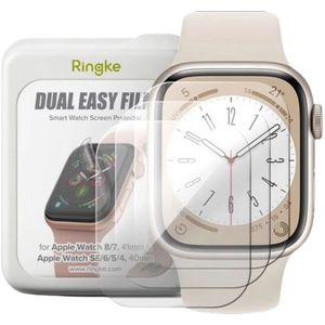 Ringke Dual Easy Film Screen Protector Apple Watch 7/8 41mm & Apple Watch SE/6/5/4 40mm 3-pack