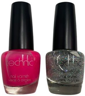 Technic - Nagellak - Glitter & Roze - 2x12ml