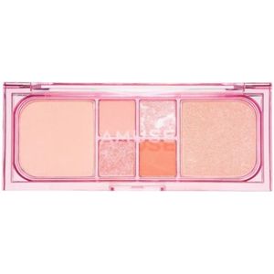 Amuse - Veganistisch Gezichtsmake-uppalet - 02 Peach Glow - 6 Kleuren
