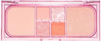 Amuse - Veganistisch Gezichtsmake-uppalet - 02 Peach Glow - 6 Kleuren