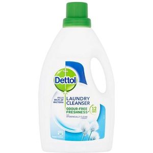 Dettol - Wasmiddel - Fris Katoen - 1 Liter - Doodt 99,9% van Bacteriën