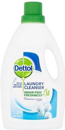 Dettol - Wasmiddel - Fris Katoen - 1 Liter - Doodt 99,9% van Bacteriën