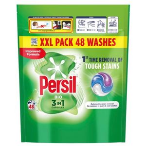 Persil - Bio 3 in 1 - Wascapsules - 48 Wasbeurten - Uitstekende Vlekverwijdering