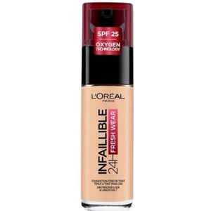 LOreal LOréal Paris Cosmetics Infallible Fresh Wear 32H Liquid Foundation 30 Ml - 180 Rose Sand