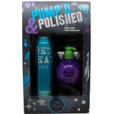 Tigi - Bed Head Pump'd & Polished - Geschenkdoos - 340 ml Haarspray - 200 ml Hittebeschermer