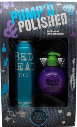 Tigi - Bed Head Pump'd & Polished - Geschenkdoos - 340 ml Haarspray - 200 ml Hittebeschermer